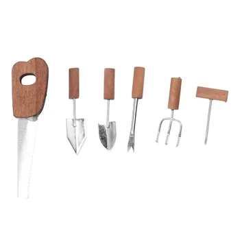 Миниатюрни градински инструменти за куклена къща в мащаб 1/12, Градински инструменти за мини-украса на дома, аксесоари