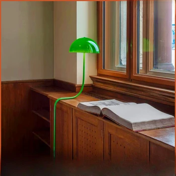 Настолна лампа начало смарагд бобови кълнове околния лампа датски зелен лампиона разтегателен диван в хола кабинет нощно шкафче за спалня