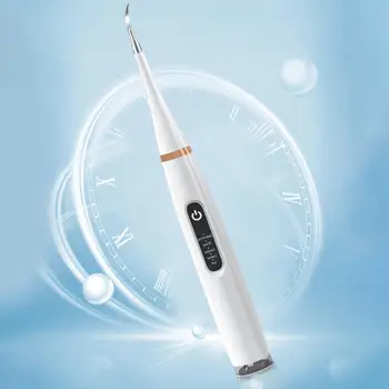 1 Комплект здравословен ултразвуково средство за почистване на зъбите, Огледало Електрическо средство за почистване на зъбите, високочестотен вибриращ уред за избелване на зъбите